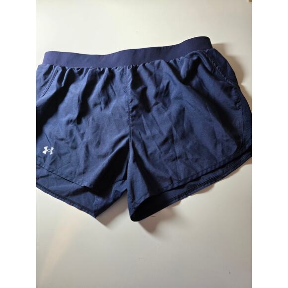 UNDER ARMOUR Dark Blue Heat Gear Active Running Outdoor Gym Shorts SZ L - Picture 3 of 9